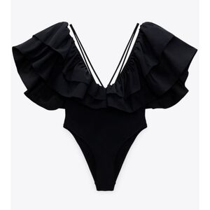 ZARA ruffled swimwear